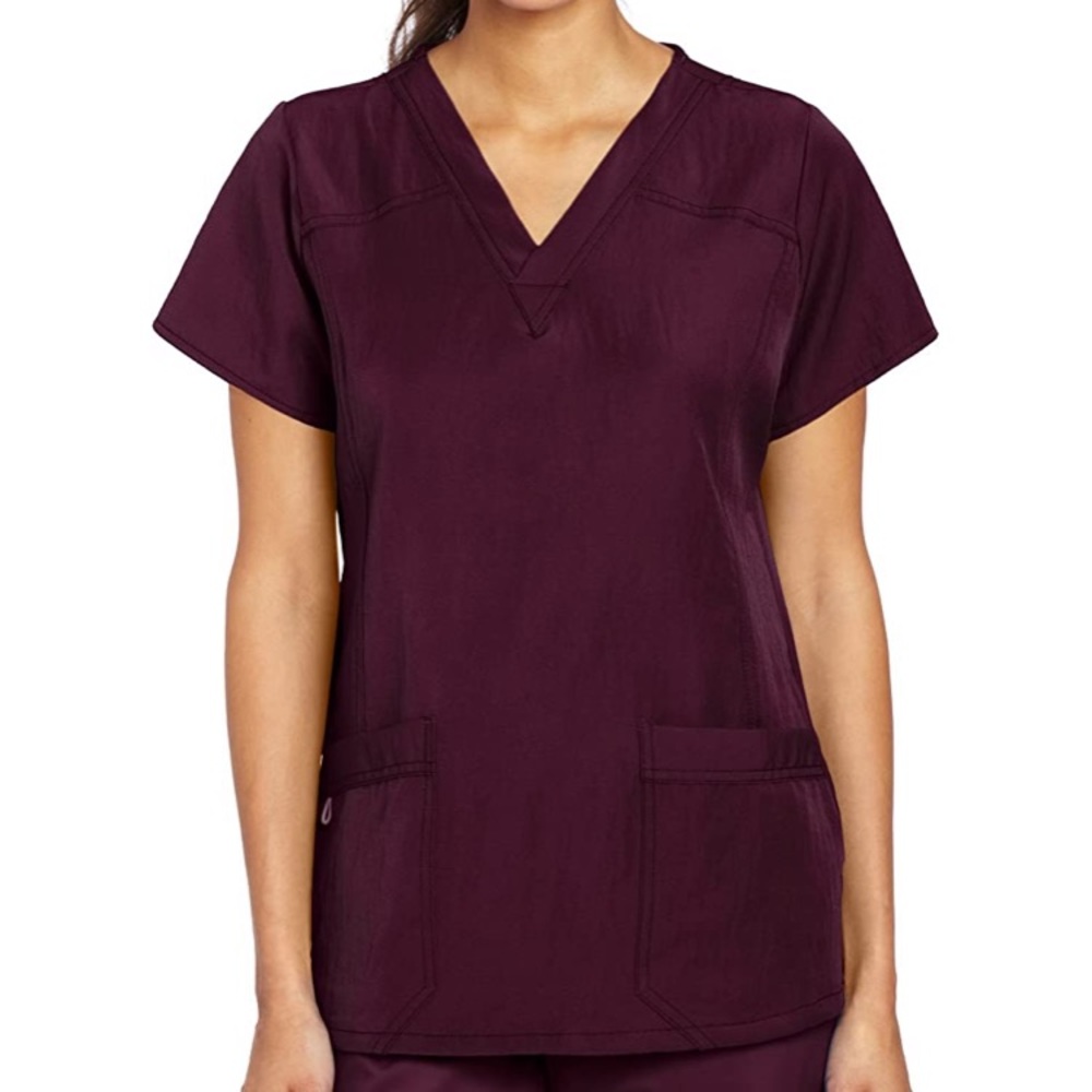 Maroon scrubs